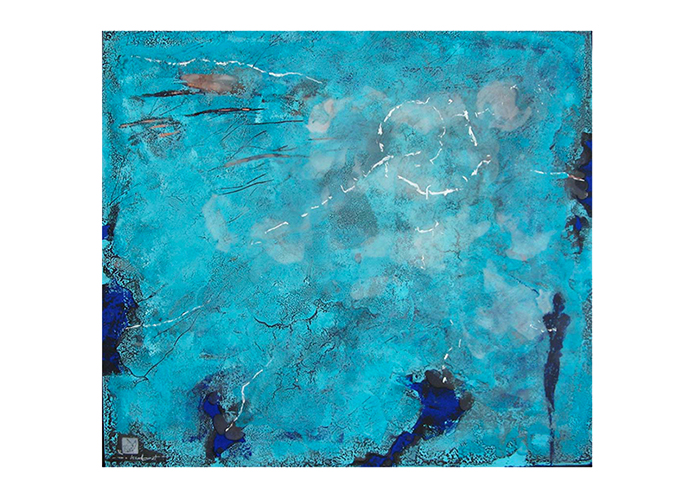 dreaming • 112 x 125 cm • Holz, Wachs und Acryl