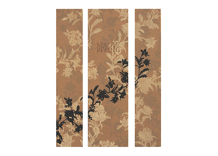 magic • dreiteilig 1mal 100 x 30 cm, 2mal 100 x 20 cm  • Acryl, Quarzsand auf Leinwand